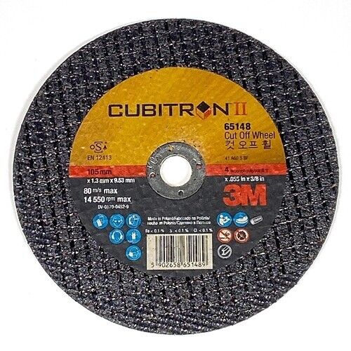 10 Pcs 3M 65148 Cubitron II PSG Cut Off Wheels 4" (105mm) Replacement Spare