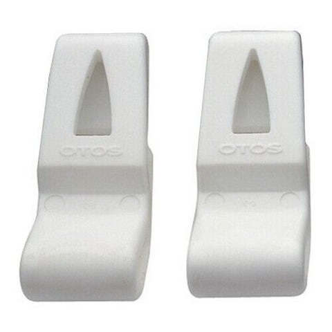Otos 8 Pcs Goggle Band Clip Holder (White) for MP Type Hard Hat Helmet Goggles