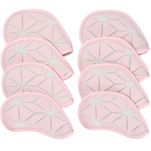 Seven Hills 8P Iron Head Cover Set Golf Club Headcover #6-9/P/A/S/* (Pink)