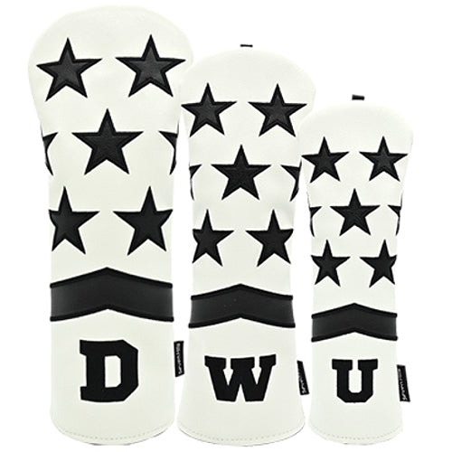 Seven Hills New Stars Driver/Wood/Utility Head Cover Golf Club Headcover (White)