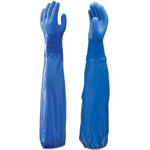 (10 Pair) SHOWA 690 Oil Resistant PVC Long Sleeve Gloves (26-Inch)