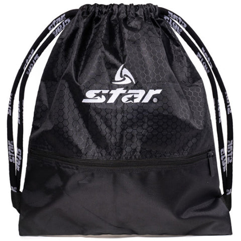 STAR Football Soccer Gym Basketball Sports Shoes Bag Travel Shoe Pouch Sack (Black)