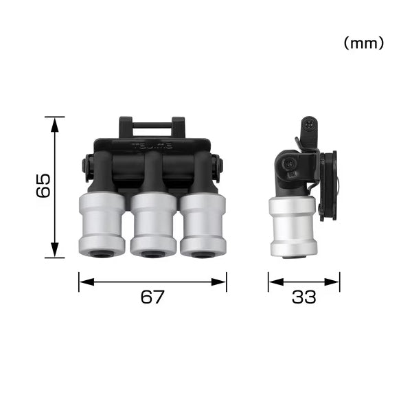 Tajima SFKHI-BH3 Tool Holder 3 Metal Bit Storage