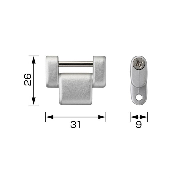 Tajima SFP-JPSI Custom Safety Holder Connecting Parts (Silver)