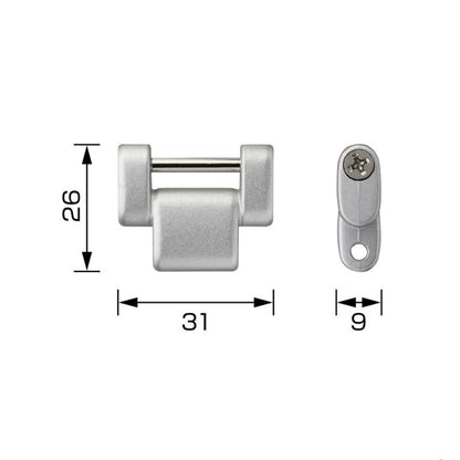 Tajima SFP-JPSI Custom Safety Holder Connecting Parts (Silver)