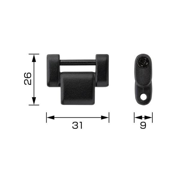 Tajima SFP-JPBK Custom Safety Holder Connecting Parts (Black)
