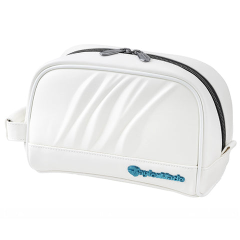 TaylorMade Premium Classic Pouch Accessory Case Golf Sports Bag (White)