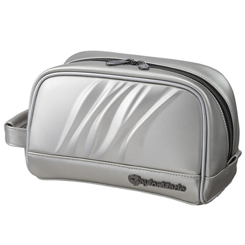 TaylorMade Premium Classic Pouch Accessory Case Golf Sports Bag (Silver)