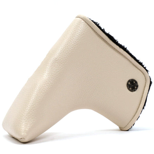 TechSkin Blade Putter Head Cover Pouch PU Club Headcover (Beige)