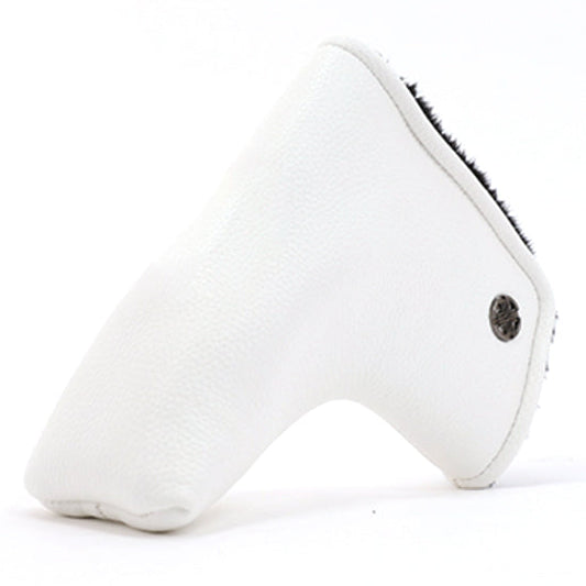 TechSkin Blade Putter Head Cover Pouch PU Club Headcover (White)