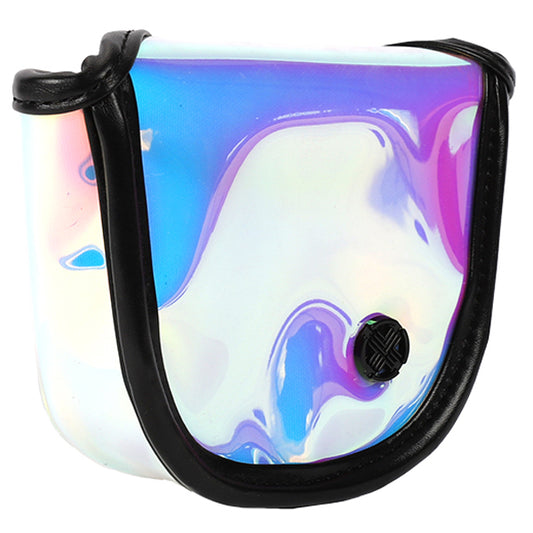 TechSkin Hologram Mallet Putter Head Cover Pouch Club Headcover (Black)