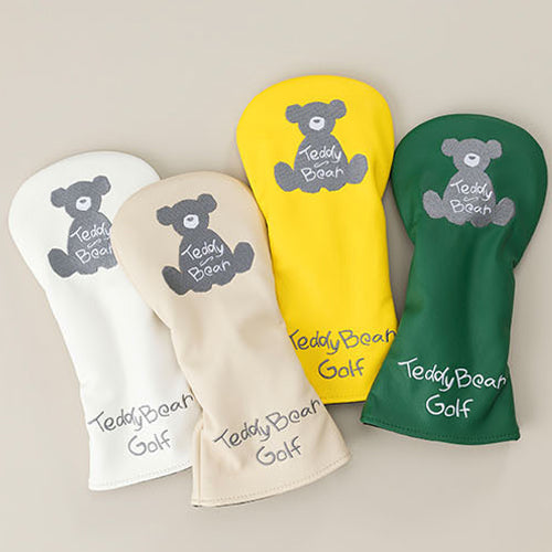 Teddy Bear PU Driver Head Cover Golf Club Headcover