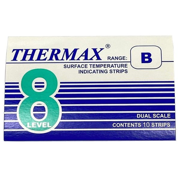 (Pack of 10) Thermax Thermometer Strips Adhesive Label Type +37 +260°C