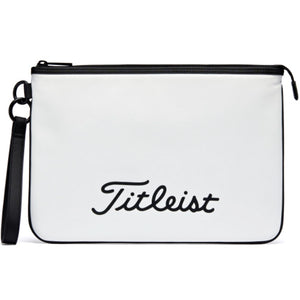 Titleist Jet Black Accessory Pouch Case Golf Sports Clutch Bag (White/Black)