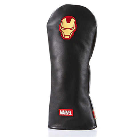 Volvik Marvel Iron-Man Leather Driver Golf Club Head Cover (Black)