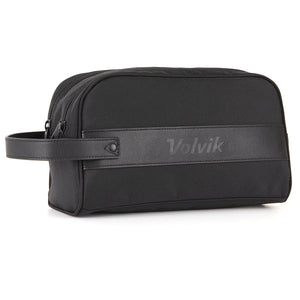 Volvik V4 2-Zipper Pouch Golf Travel Accessories Case Tour Bag (Black)