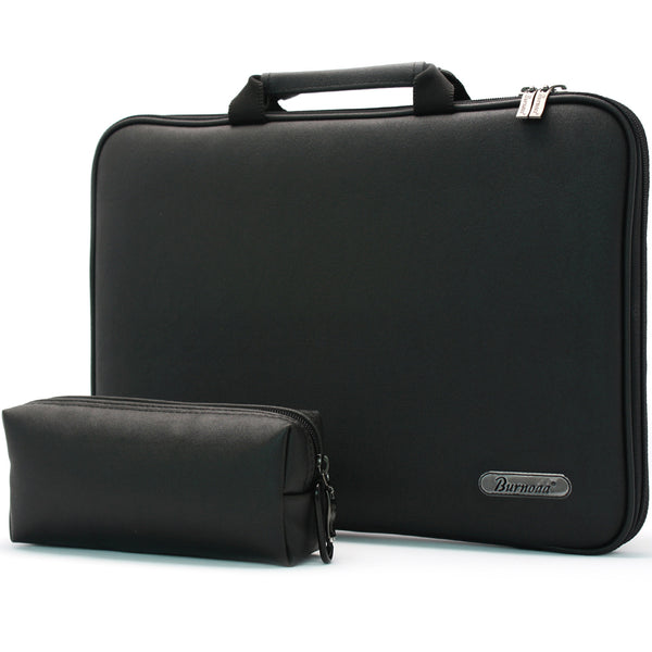 Burnoaa 11.6 Inch Memory Foam Laptop Case Sleeve Set (Black) - KORADE