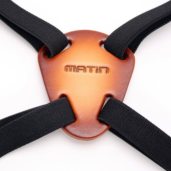 Matin Binocular Harness Strap Quick Release Leather Patch for Kite Night Tom Lock Leupold Athlon - KORADE