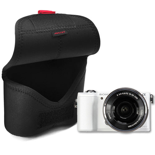 Matin Neoprene Camera Body Soft Case Sleeve (M) Black - Korade.com