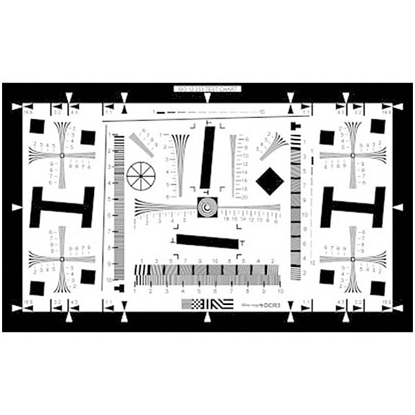 Tiffen DANES-PICTA RES7 Resolution Test Chart for Electronic Cameras and Optics - Korade.com