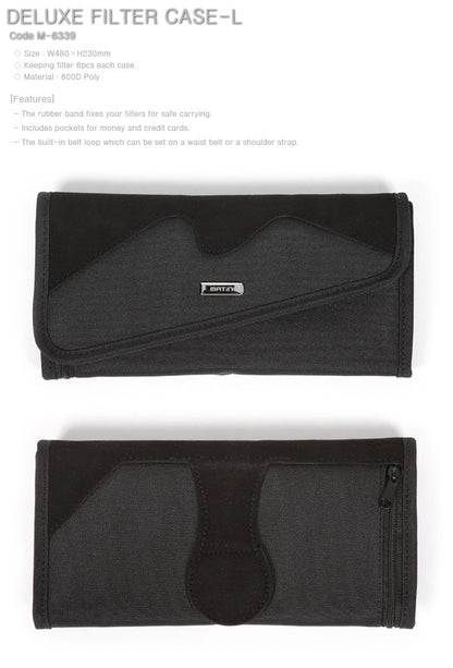 Matin 67mm - Up to 82 mm Deluxe Filter Case Wallet Sleeve Pouch - Large