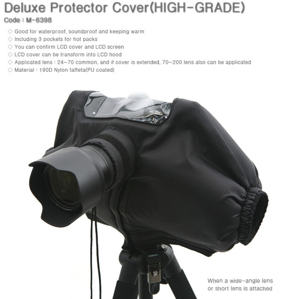 Matin Deluxe Protector Rain Cover (Black) for Digital SLR Camera Video - Korade.com