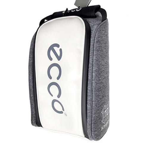 ECCO ST10 Golf Shoes Bag Sports Travel Shoe Case Bag (White/Gray)