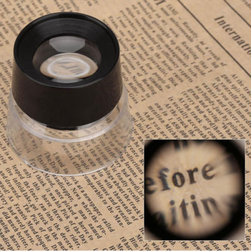 10x Round Loupe Magnifier for Film Viewer Jeweler Insect Observation - Korade.com