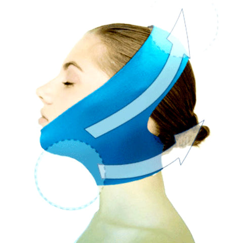 Dexac Beauty V-Ling Facial Mask Chin Neck Jaw Skin Lift up (Blue) - Korade.com
