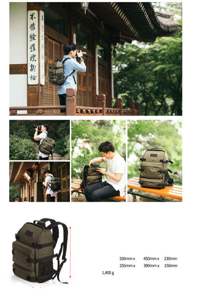 Nikon Standard Backpack Original Camera Accessories Bag (Khaki) - Korade.com