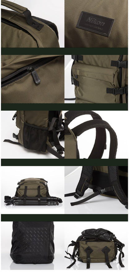 Nikon Standard Backpack Original Camera Accessories Bag (Khaki) - Korade.com