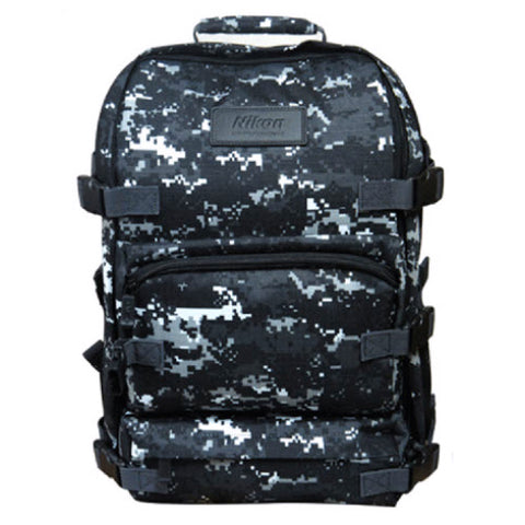 Nikon Camouflage Military D-SLR Camera Backpack Rucksack Tactical Bag (Black) - Korade.com