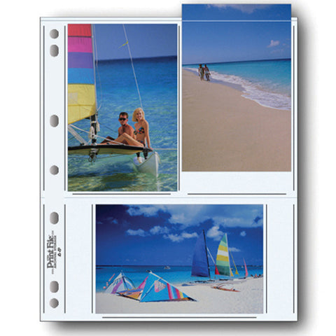 PRINT FILE 4 x 6 Photo Pages Sleeves Clear Archival Preservers 46-6P (50 Pages) - Korade.com