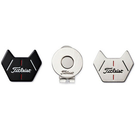 Titleist Jet Black Ball Maker Clip Set Back Side Scratch Texture