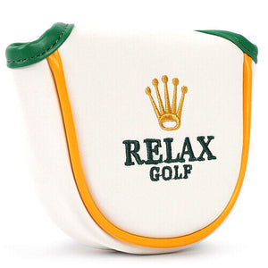 Funny Parody RELAX Golf Mallet Putter Head Cover Golf Headcover (Not ROLEX)