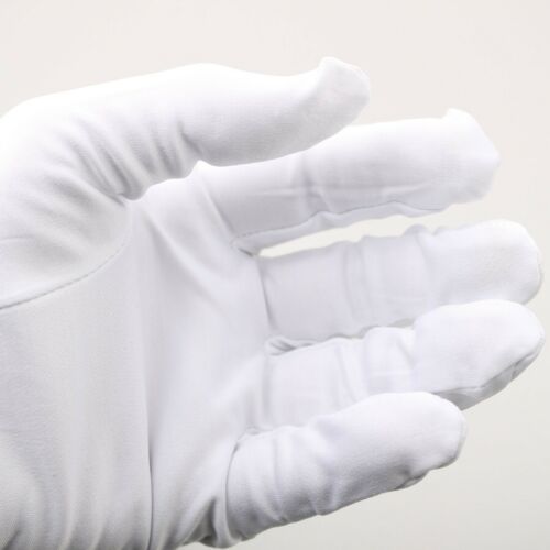 Dexac Microfiber Gloves Scratch Fingerprint Free (L) for Jewelry Collectible Lens No Powder