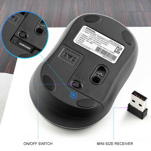 Samsung SPA-KMA4PRB 1200DPI Bluetooth Wireless Silent Button Wheel Mouse Optical