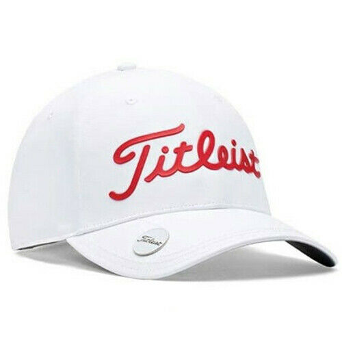 Titleist Performance Ball Marker Golf Cap Hat Adjustable (White)