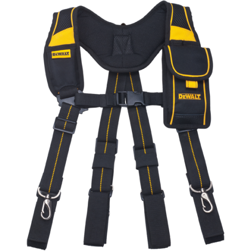 DeWALT DWST80915-8 Pro Work Tool Belt Adjustable Suspender with Mobile Pouch