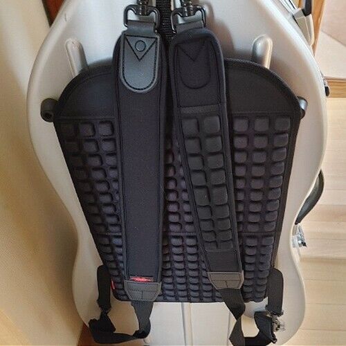 14 Inch Deep Black Water Resistant Nylon Jewelry Carrying Salesman Travel Case E