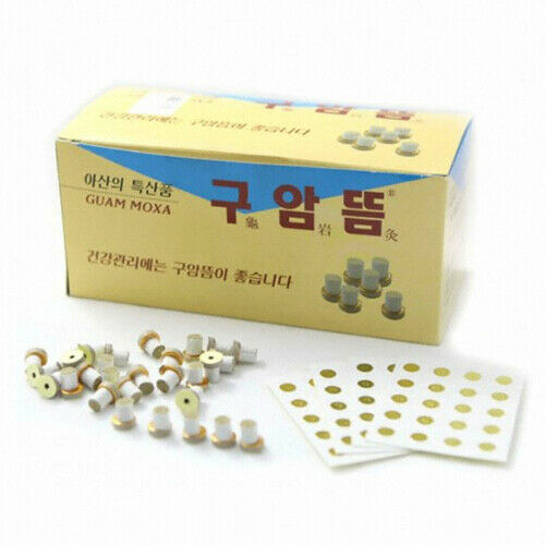 GUAM MOXA Moxibustion Mini Stick-On Acupuncture (1 Pack x 1100 pcs)