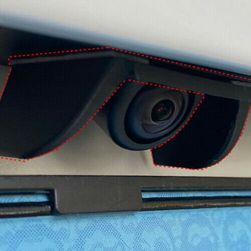 3DM For Tesla Model 3 Rain Shield - Rear Car Camera Camcorder Lens Hood Cover Guard (Black)