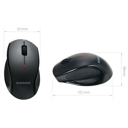 Samsung SMO-3550B 1600 DPI Bluetooth 3.0 Wireless Wheel Mouse Optical Black