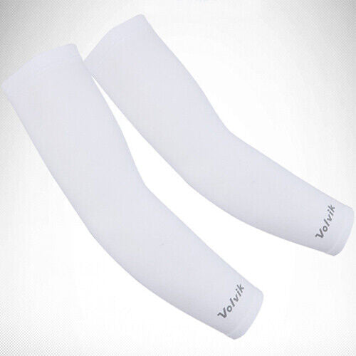 Volvik Arm Sleeves Cooling Guard Moisture Absorbing Fast Dry UV Protection White