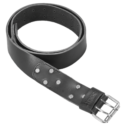 DeWALT DWST80912-8 Leather Belt Heavy Duty 2-Pin Metal Buckle (Black)