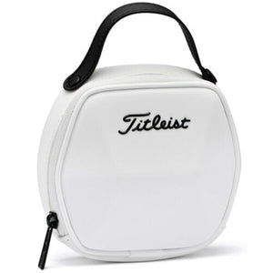 Titleist Large Ball Pouch Case Golf Tee Marker Bag Artificial Leather (White)