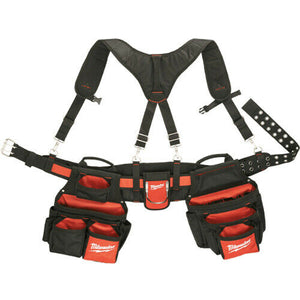 Milwaukee 48-22-8120 Contractor Padded Work Belt Suspender with Suspension Rig Set