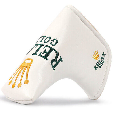 Funny Parody RELAX Golf Blade Putter Head Cover Golf Headcover (Not ROLEX)