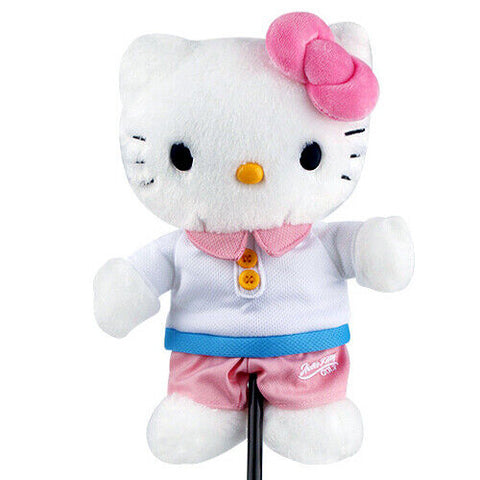 Hello Kitty Fairway Wood Head Cover Golf Club Cute Doll Toy Headcover (White)