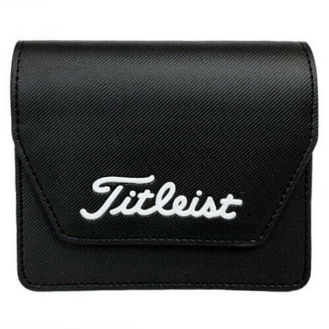 Titleist Golf Rangefinder Cover Case Distance Finder Holder Magnetic On/Off (Black)